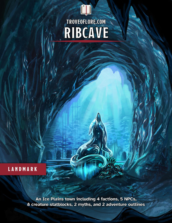 The cover for: Ribcave — An underground Ice Plains town.
