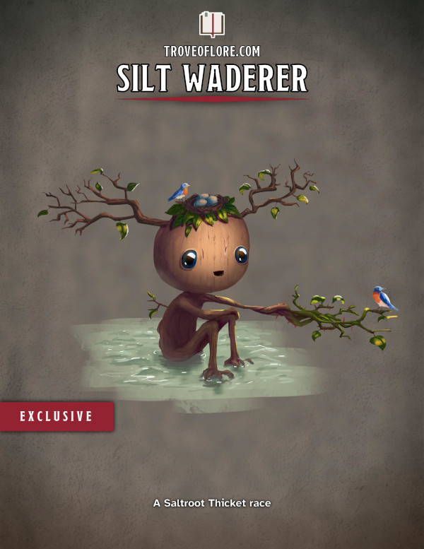 The cover for: Silt Waderer — A Saltroot Thicket race.